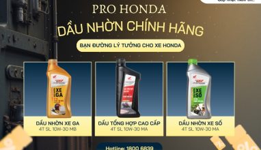 Pro Honda – Dầu nhờn chính hãng, bạn đường lý tưởng cho xe Honda