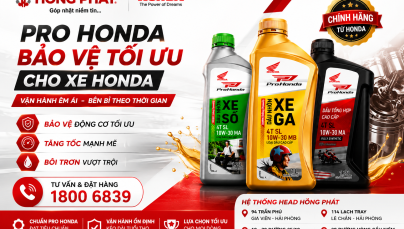 DẦU PRO HONDA – GIẢI PHÁP BẢO VỆ TỐI ƯU CHO XE HONDA