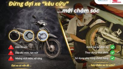 ĐỪNG ĐỢI XE “KÊU CỨU” MỚI CHĂM SÓC – BẢO DƯỠNG XE ĐỊNH KỲ TẠI HEAD HỒNG PHÁT