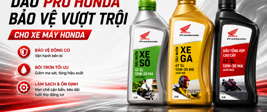 Dầu Pro Honda — tại sao mỗi chủ xe Honda đều nên biết điều này?