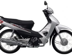 Honda Wave Alpha 100cc - trắng đen bạc